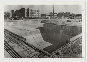 [Photograph of Cement Foundation for Swimming Pool]