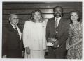 Photograph: [Photograph of Dr. Thomas Kim, Pat Frosh, Nancy Jones, and Morris Bak…