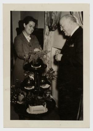 [Photograph of Dr. and Mrs. Harold G. Cooke at Home]