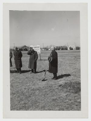 [Photograph of Groundbreaking for Gold Star Dormitory]