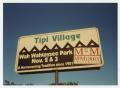 Photograph: [Photograph of Teepee Village Billboard]