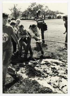 [Photograph of Students Playing Tug-of-War]