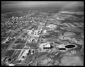 Primary view of object titled 'Aerial View of Abilene State School'.