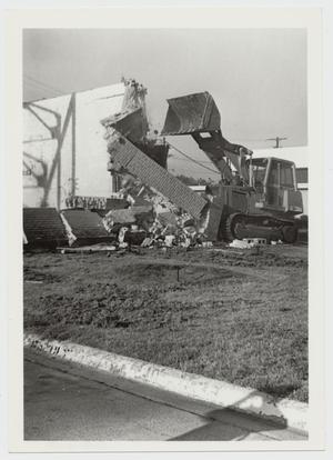 [Photograph of Demolition of Old Indian Gym]