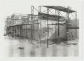 Primary view of [Photograph of Building the Walls of Mabee Dining Hall]
