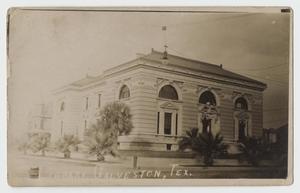 [Postcard of Rosenberg Library]