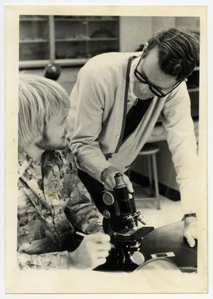 [Photograph of Ben Pilcher With Student]