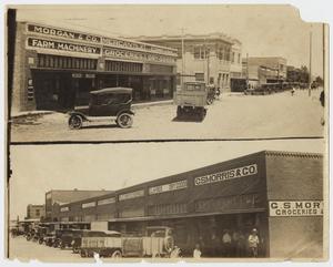 Primary view of object titled '[Photograph of Lockney, Texas Businesses]'.