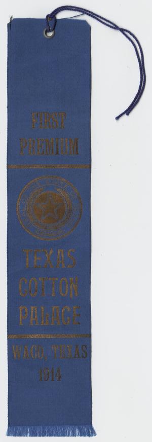 Primary view of object titled '[First Premium Ribbon]'.