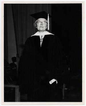 [Photograph of Dr. Mavis Terry Willson in Cap and Gown]