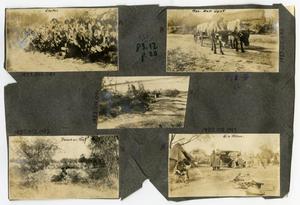 Primary view of object titled '[Scrapbook Page: Military Scenes]'.
