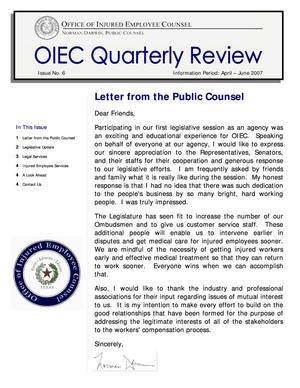 OIEC Quarterly Review, Number 6, April-June 2007