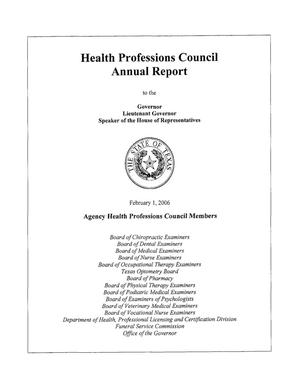 Texas Health Professions Council Annual Report: 2005