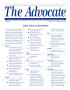 Primary view of The Advocate, Volume 8, Issue 1, January-March 2003
