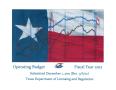 Primary view of Texas Department of Licensing and Regulation Operating Budget: Fiscal Year 2012