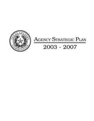 Texas Lottery Commission Strategic Plan: Fiscal Years 2003-2007