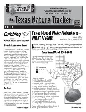 The Texas Nature Tracker, 2010
