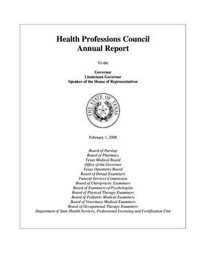 Texas Health Professions Council Annual Report: 2007