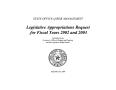 Thumbnail image of item number 1 in: 'Texas State Office of Risk Management Requests for Legislative Appropriations: Fiscal Years 2002 and 2003'.