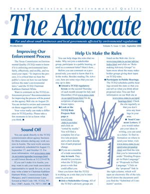 The Advocate, Volume 9, Issue 3, July-September 2004