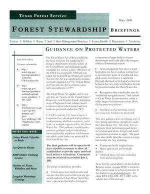 Forest Stewardship Briefings, May 2011