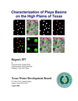 Characterization of Playa Basins on the High Plains of Texas