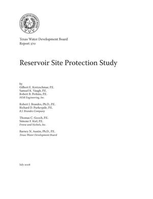 Reservoir Site Protection Study