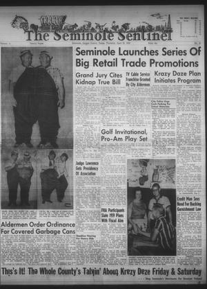 The Seminole Sentinel (Seminole, Tex.), Vol. 52, No. 23, Ed. 1 Thursday, April 30, 1959