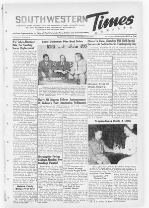 Southwestern Times (Houston, Tex.), Vol. 7, No. 9, Ed. 1 Thursday, November 23, 1950