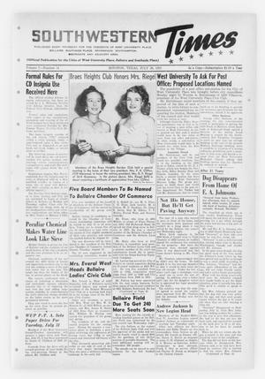 Southwestern Times (Houston, Tex.), Vol. 7, No. 44, Ed. 1 Thursday, July 26, 1951