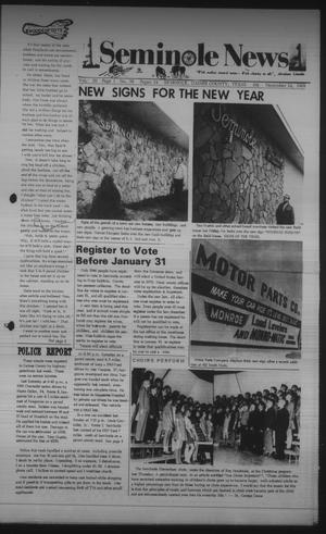 Seminole News (Seminole, Tex.), Vol. 3, No. 38, Ed. 1 Wednesday, December 24, 1969