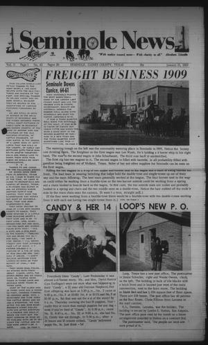 Seminole News (Seminole, Tex.), Vol. 2, No. 42, Ed. 1 Wednesday, January 15, 1969