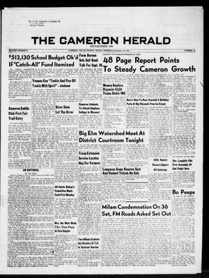 Primary view of object titled 'The Cameron Herald (Cameron, Tex.), Vol. 97, No. 24, Ed. 1 Thursday, September 13, 1956'.