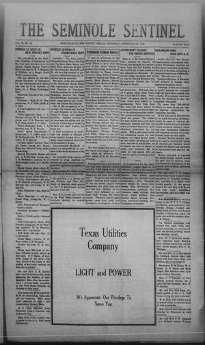 The Seminole Sentinel (Seminole, Tex.), Vol. 24, No. 47, Ed. 1 Thursday, February 26, 1931