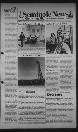 Seminole News (Seminole, Tex.), Vol. 3, No. 34, Ed. 1 Wednesday, November 26, 1969