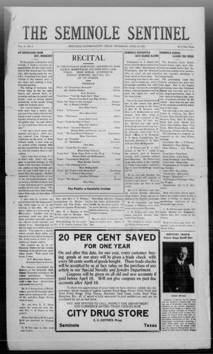 The Seminole Sentinel (Seminole, Tex.), Vol. 15, No. 6, Ed. 1 Thursday, April 28, 1921
