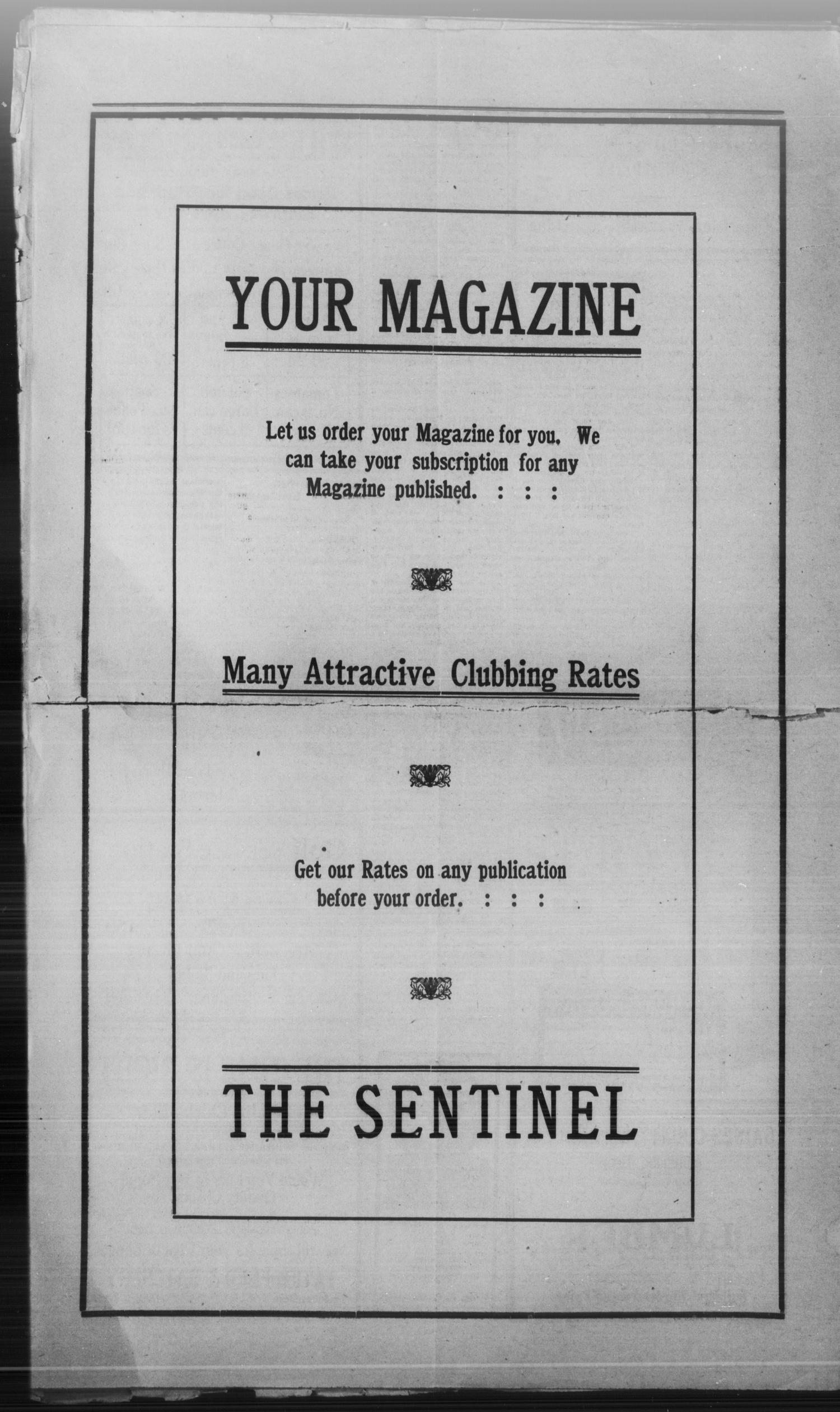 The Seminole Sentinel (Seminole, Tex.), Vol. 27, No. 5, Ed. 1 Thursday, April 6, 1933
                                                
                                                    [Sequence #]: 4 of 4
                                                