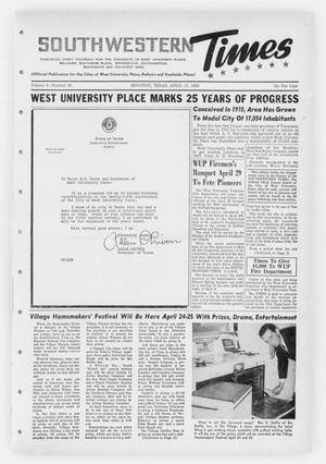Southwestern Times (Houston, Tex.), Vol. 8, No. 26, Ed. 1 Thursday, April 17, 1952