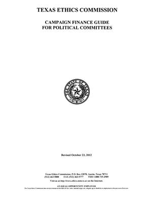 Campaign Finance Guide for Political Committees