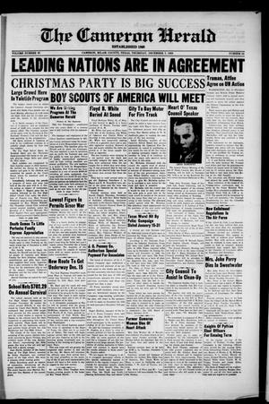 The Cameron Herald (Cameron, Tex.), Vol. 91, No. 34, Ed. 1 Thursday, December 7, 1950
