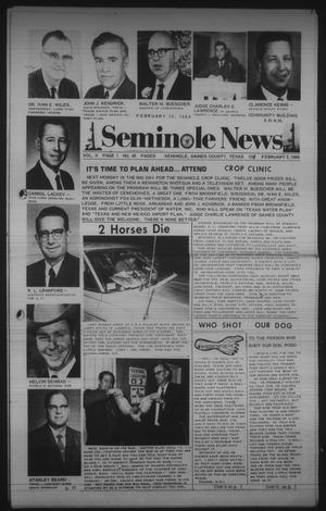Seminole News (Seminole, Tex.), Vol. 2, No. 45, Ed. 1 Wednesday, February 5, 1969