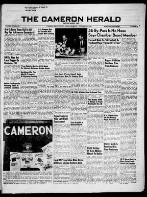 Primary view of object titled 'The Cameron Herald (Cameron, Tex.), Vol. 96, No. 33, Ed. 1 Thursday, November 24, 1955'.