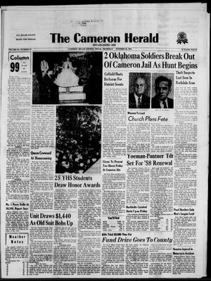 The Cameron Herald (Cameron, Tex.), Vol. 99, No. 30, Ed. 1 Thursday, October 23, 1958
