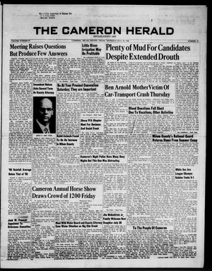 Primary view of object titled 'The Cameron Herald (Cameron, Tex.), Vol. 97, No. 17, Ed. 1 Thursday, July 26, 1956'.