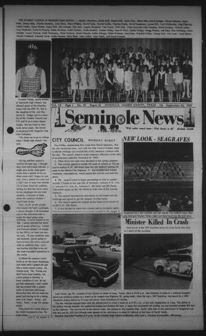 Seminole News (Seminole, Tex.), Vol. 3, No. 25, Ed. 1 Wednesday, September 24, 1969