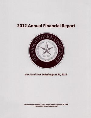 Texas Southern University Annual Financial Report: 2012
