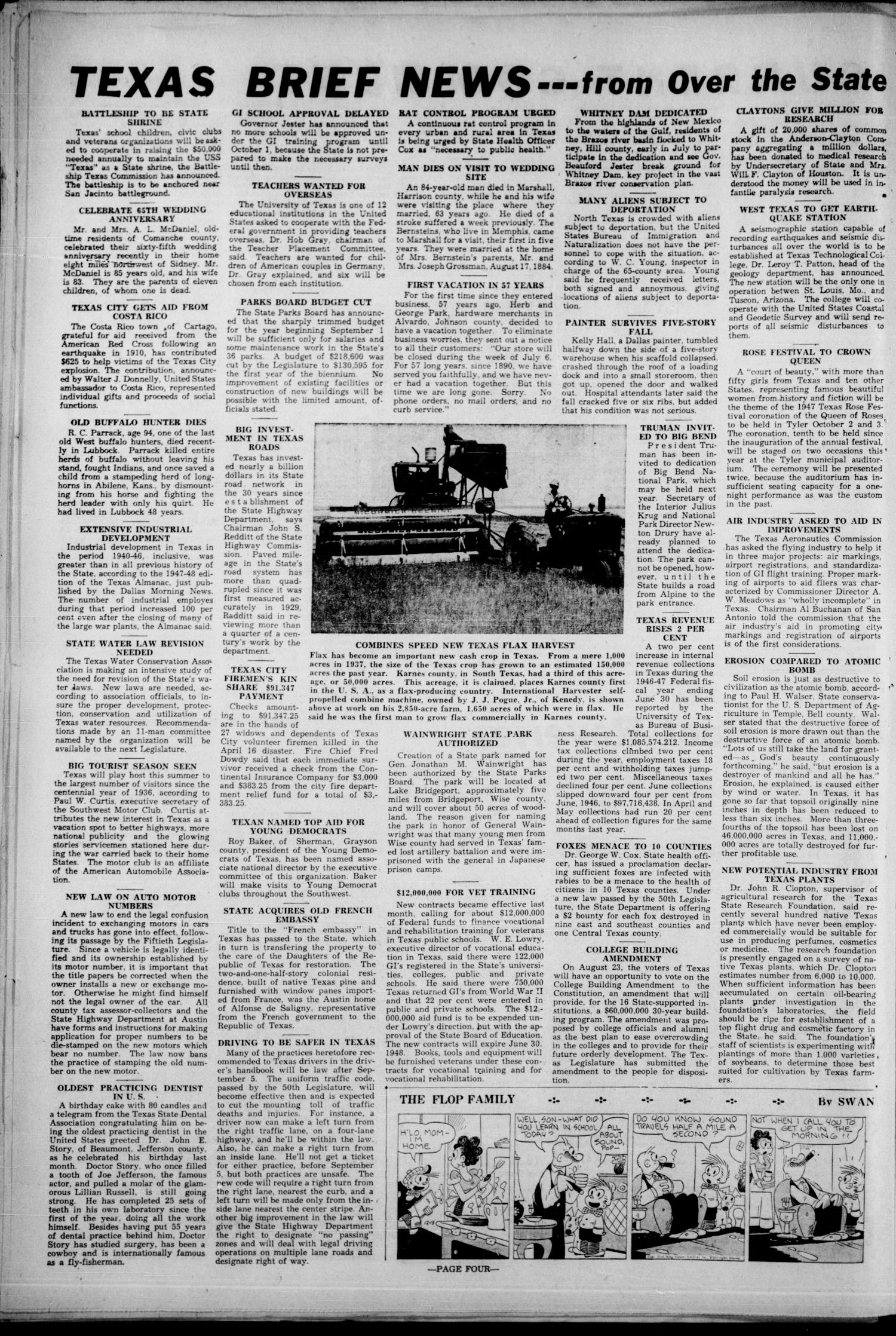 The Cameron Herald and Centinel (Cameron, Tex.), Vol. 88, No. 14, Ed. 1 Thursday, August 14, 1947
                                                
                                                    [Sequence #]: 4 of 18
                                                