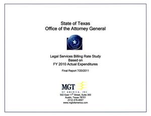 Primary view of object titled 'Texas Attorney General's Office Legal Services Billing Rate Study: 2010'.