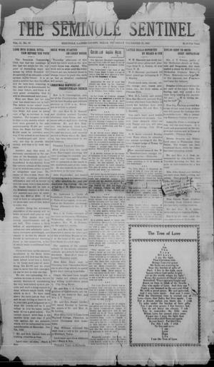 Primary view of object titled 'The Seminole Sentinel (Seminole, Tex.), Vol. 15, No. 39, Ed. 1 Thursday, December 22, 1921'.
