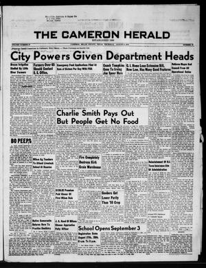 The Cameron Herald (Cameron, Tex.), Vol. 97, No. 19, Ed. 1 Thursday, August 9, 1956